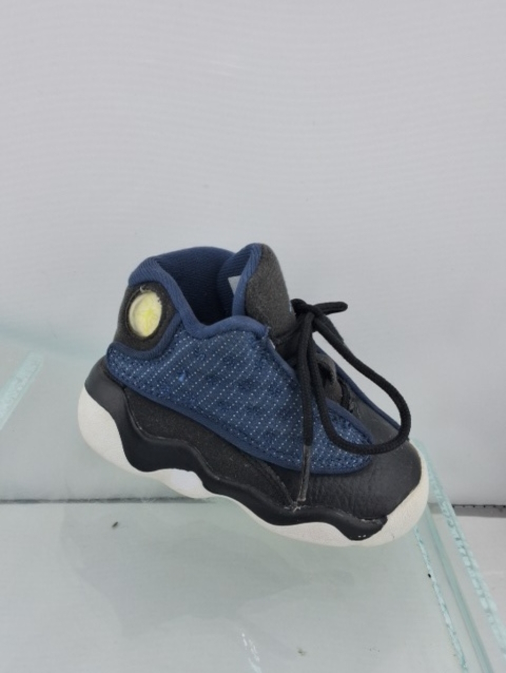 Jordan 13s Kids Navy and Black High-Top Sneakers